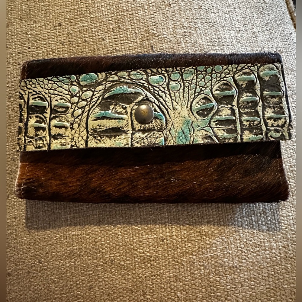 Hair on Hide Leather Billfold